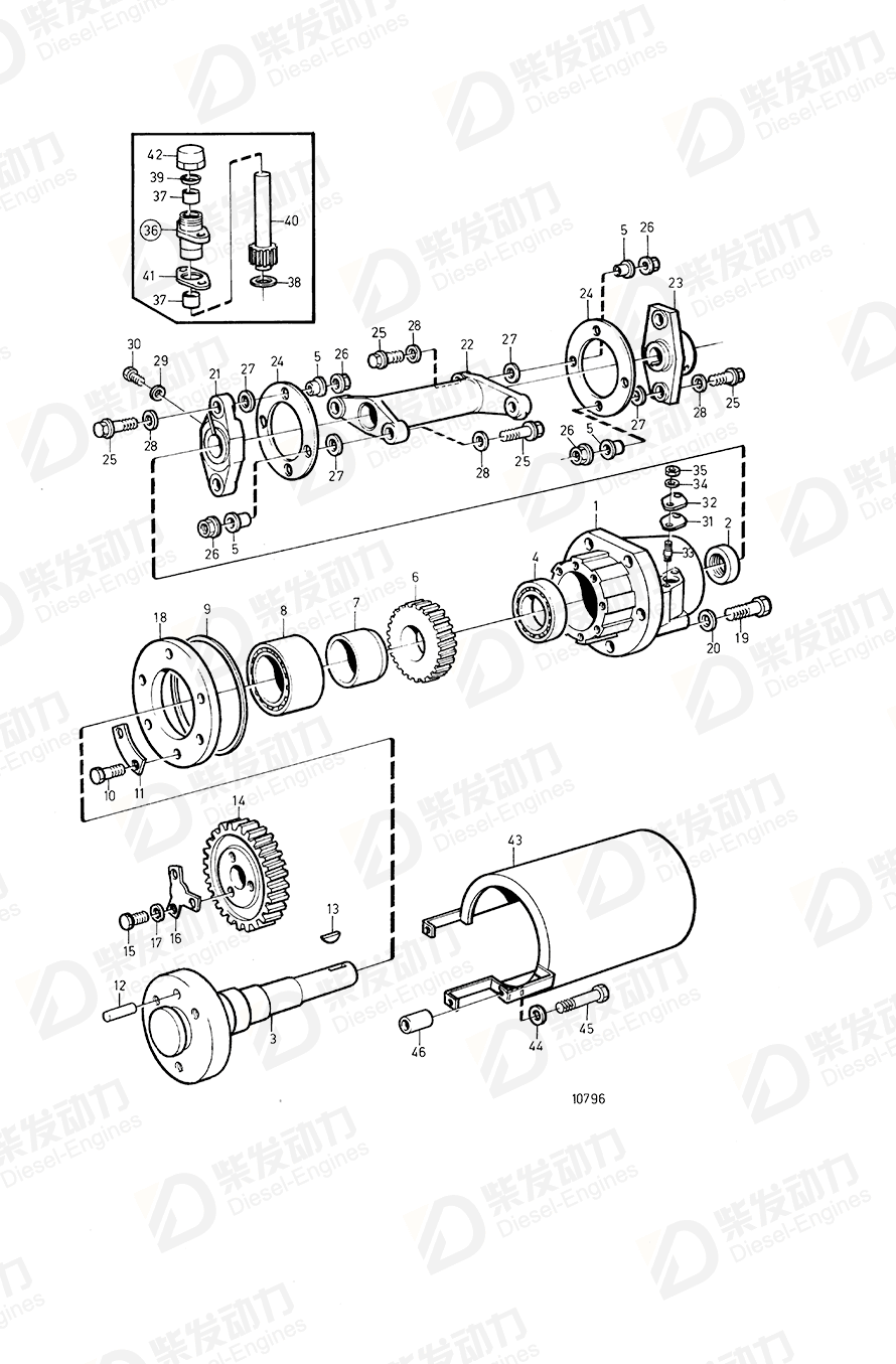 VOLVO Nut 968862 Drawing